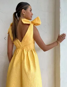Rachel Gilbert Emiliano Gown in Lemondrop Size 10 for rent on The Volte - image 2