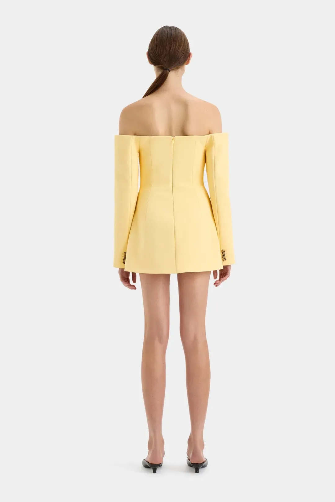Sir The Label Sandrine Tailored Mini Lemon/Limone Size 1/Au 8 for rent on The Volte - main image