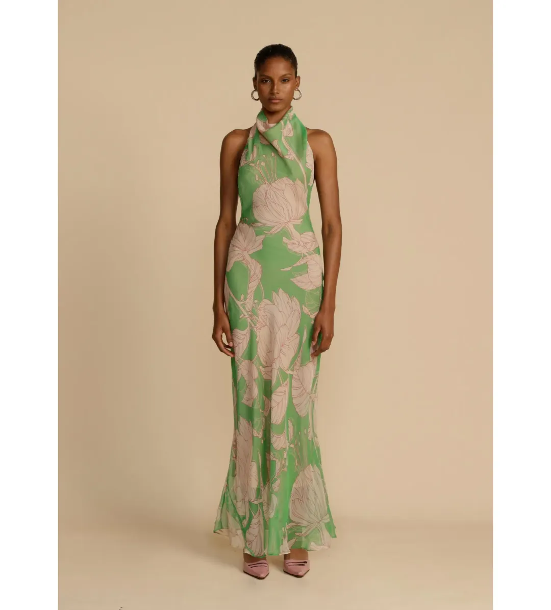 Arcini Ori Josefine Dress Spring Large Scale Floral Print Size AU 8  for rent on The Volte - main image