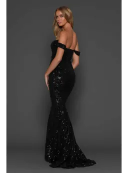 Elle Zeitoune Harris Gown Black Size AU 8 for rent on The Volte - image 3