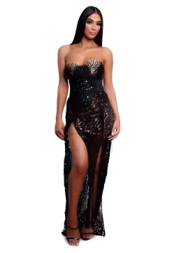 Galanni Delure Gown Black Size 8 for rent on The Volte - image 1