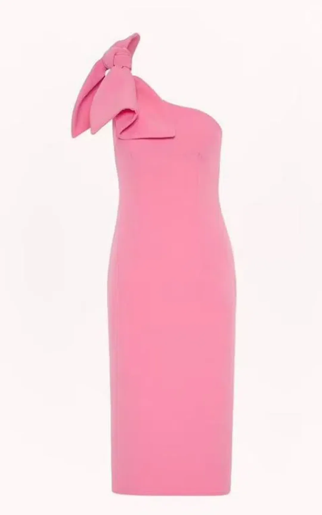 By Johnny Lani Tie Shoulder Midi Dress Pink Size 6 for rent on The Volte - main image