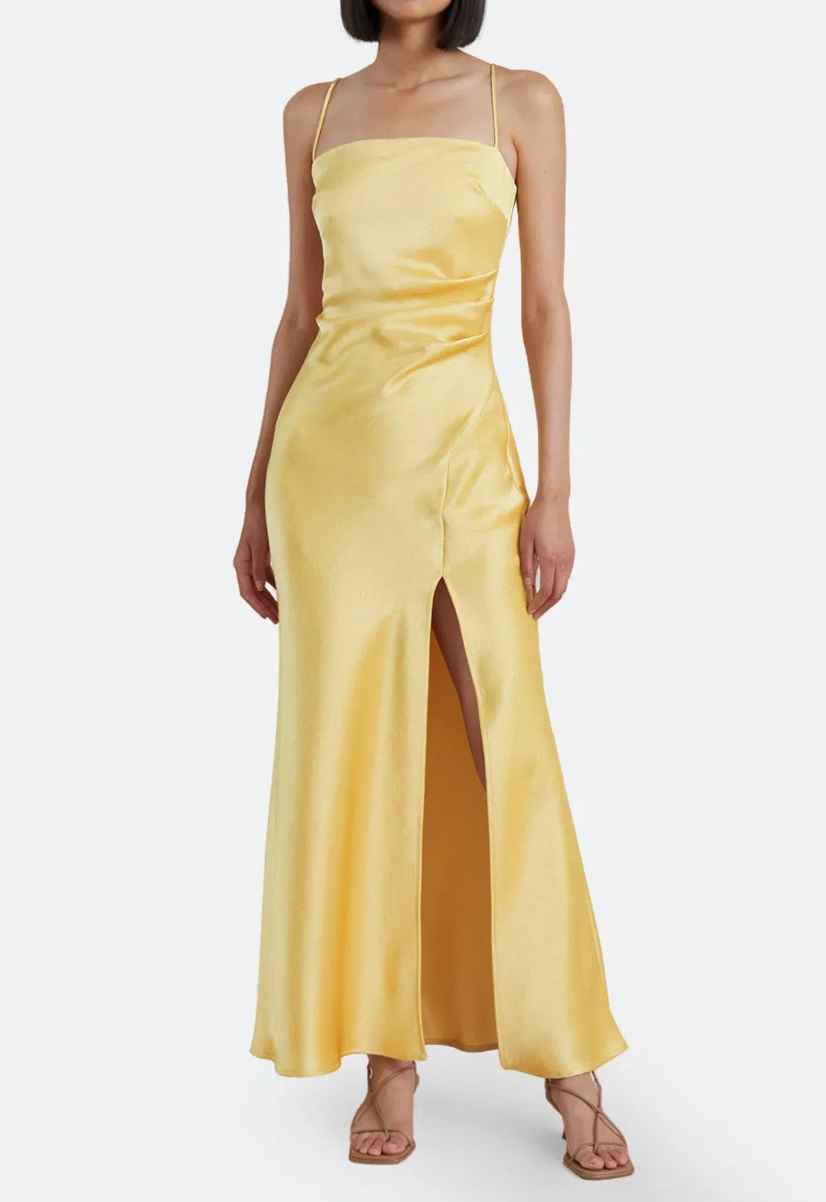 Bec & Bridge Nadia Maxi Dress Straw Size 8 for rent on The Volte - main image
