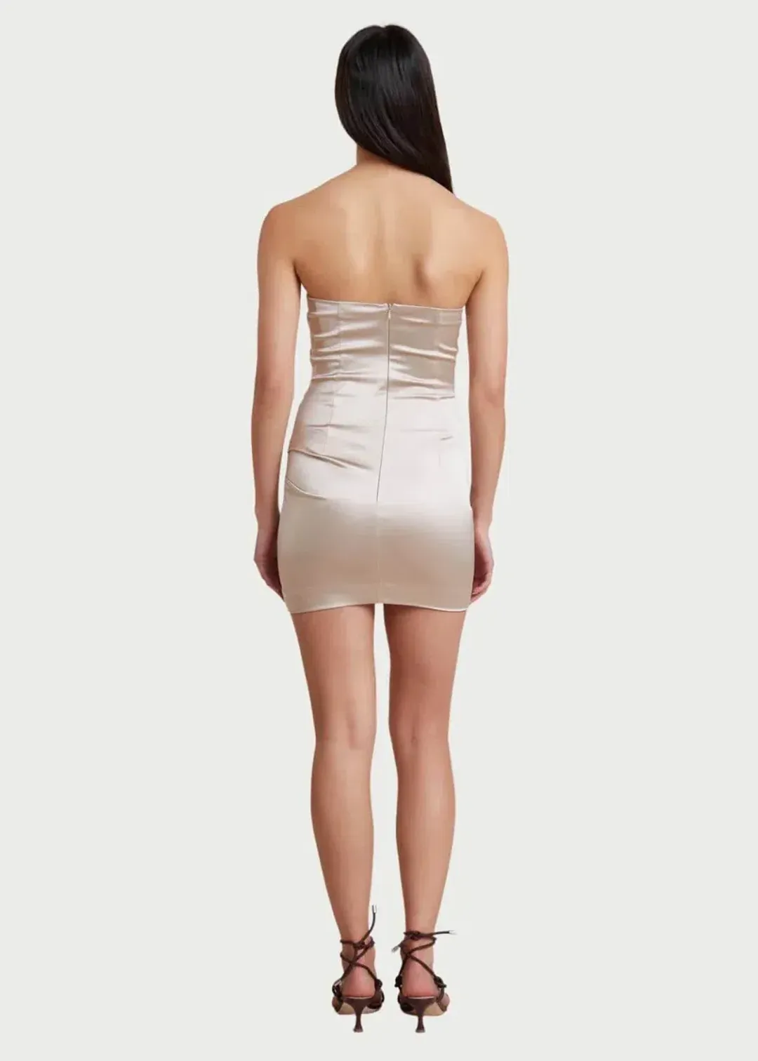 Bec & Bridge Heather Mini Dress Champagne Size 8 for rent on The Volte - main image