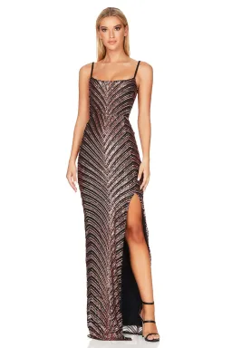 Nookie Zahara Gown in Bronze/Black Size XS / AU 6 for rent on The Volte - image 4