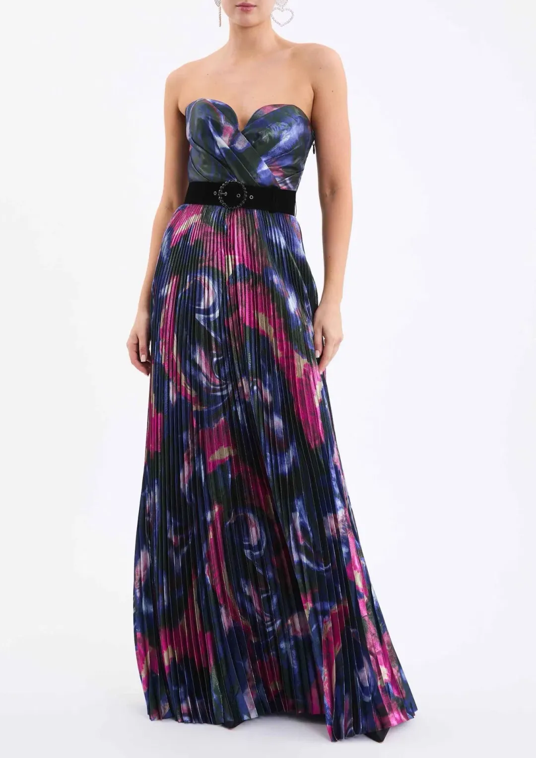 Rebecca Vallance Marlee Gown Print Size 12 for rent on The Volte - main image
