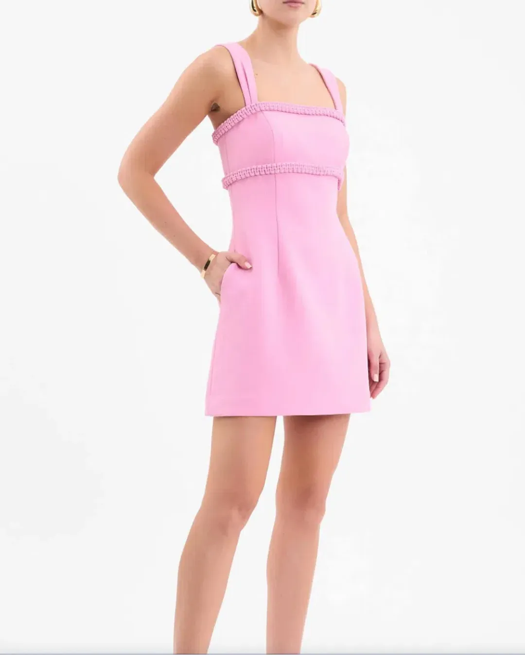 Rebecca Vallance Rochelle Mini Dress Pink Size AU 8 for rent on The Volte - main image