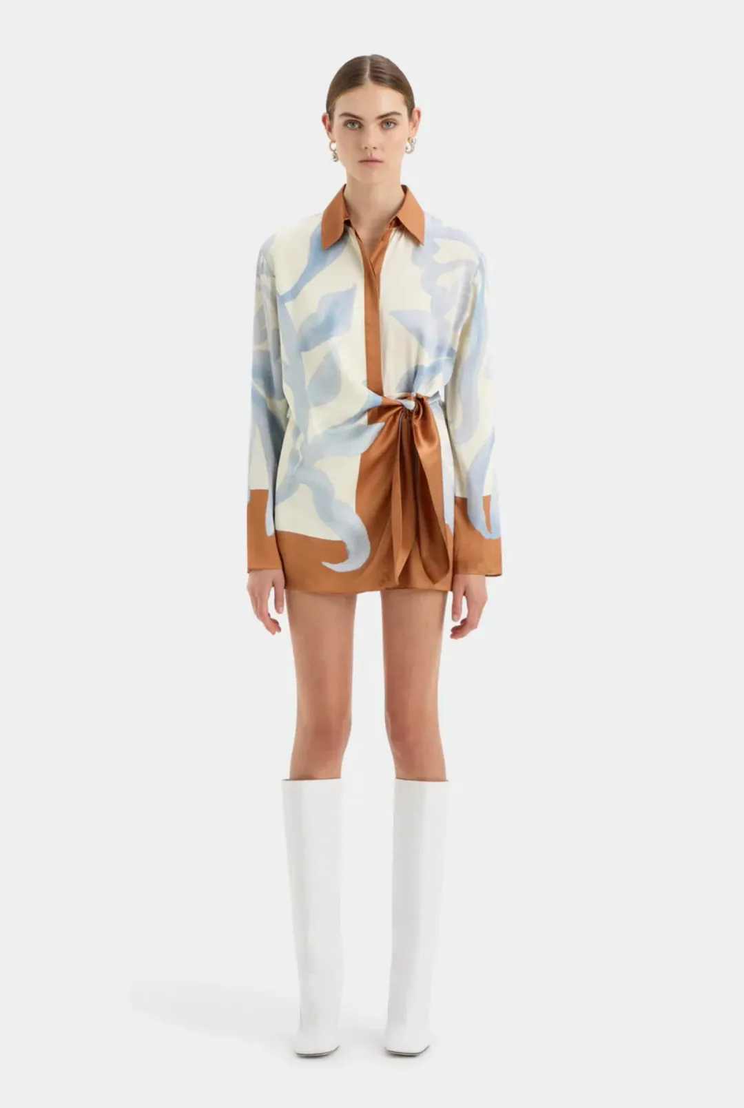Sir The Label Sorrento Shirt Dress Multi Size 8  for rent on The Volte - main image