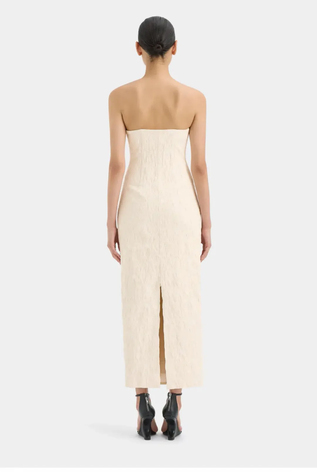 Sir The Label Etienne Column Gown Cloud Jacquard Size 0 / AU 6 for rent on The Volte - main image
