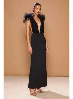 Sonya Moda Como Gown Noir Size AU 10 for rent on The Volte - image 2
