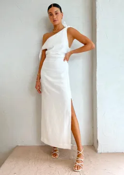 Sir the Label Bettina Off Shoulder Dress Ivory Size 12 for rent on The Volte - image 4