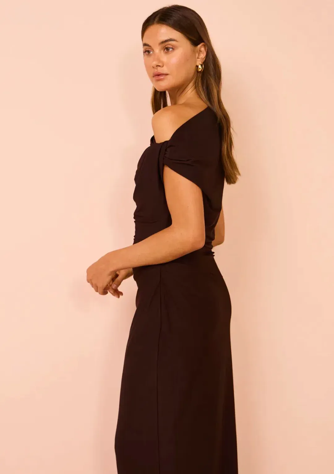 Camilla & Marc Annalise Dress Chocolate Size 6 for rent on The Volte - main image
