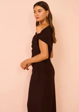 Camilla & Marc Annalise Dress Chocolate Size 6 for rent on The Volte - image 2