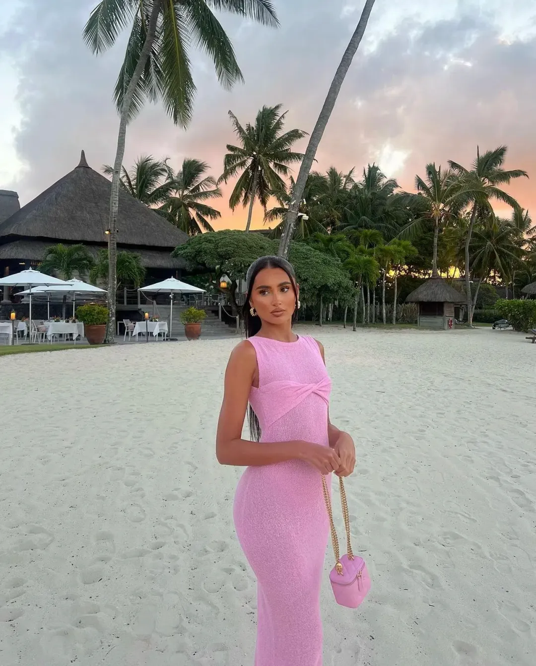 I am Delilah Giselle Maxi Dress Pink Size XS / AU 6 for rent on The Volte - main image