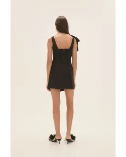 Aje Energy Mini Dress Black Size AU 8  for rent on The Volte - image 4