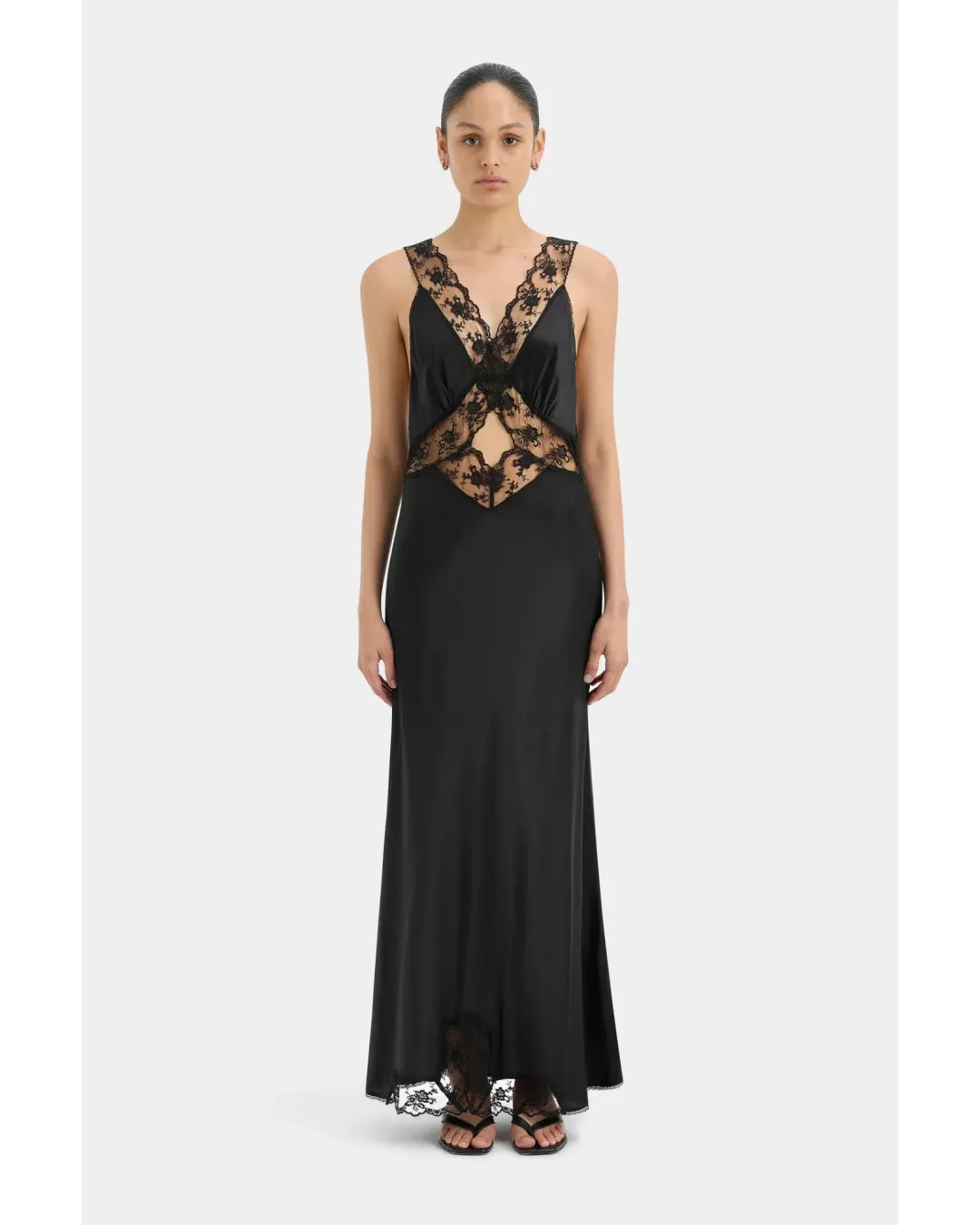 Sir The Label Aries Cut Out Gown Black Size AU 10 for rent on The Volte - main image