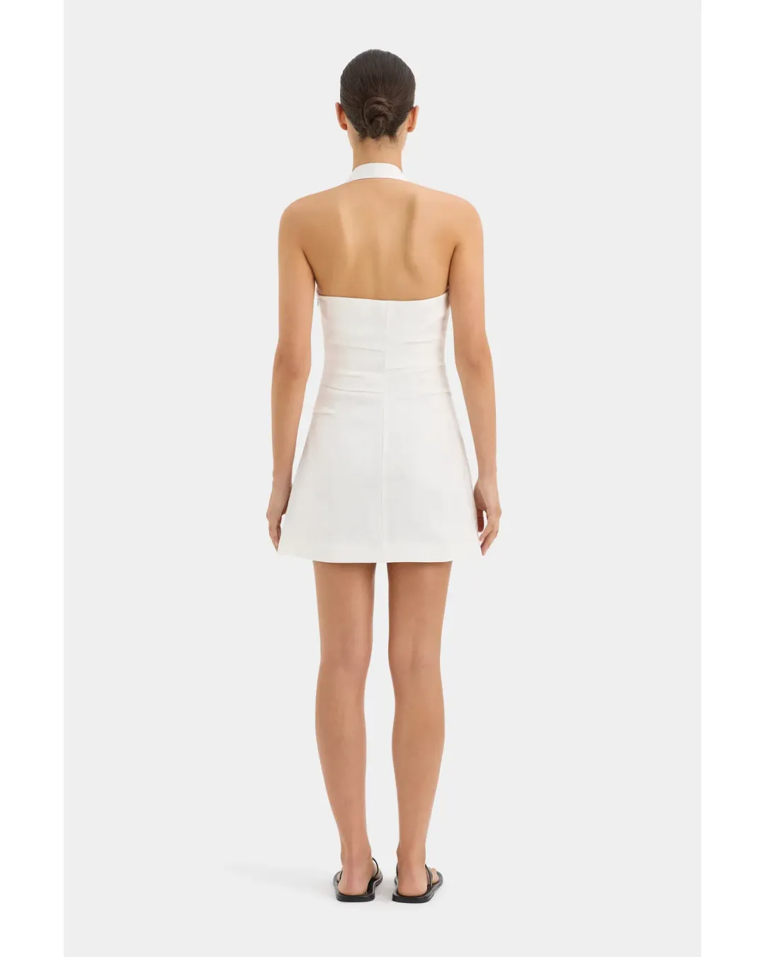 Sir The Label Noemi Halter Mini Dress Ivory Size 0 / AU 6 for rent on The Volte - main image