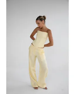 HNTR The Label Luiza Corset & Ipanema Pant Lemon Size XS / AU 8 for rent on The Volte - image 2
