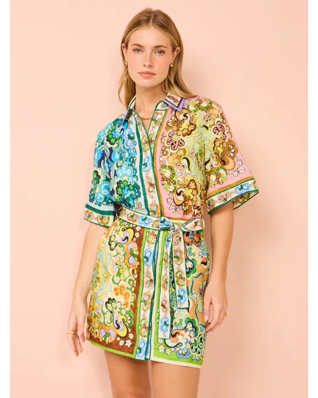 Alemais Dreamer Mini Dress Multi Size AU 8  for rent on The Volte - main image