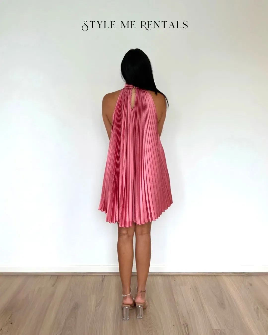 L'idee Amour Mini Dress Rose Size 8 for rent on The Volte - main image