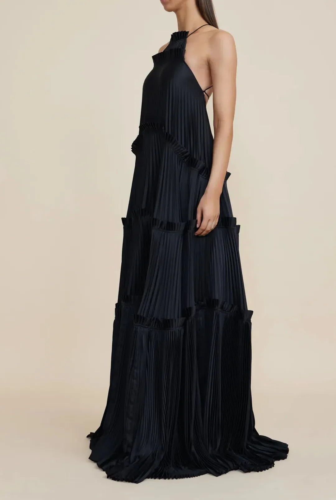 Acler Bassett Gown Black Size 8 for rent on The Volte - main image