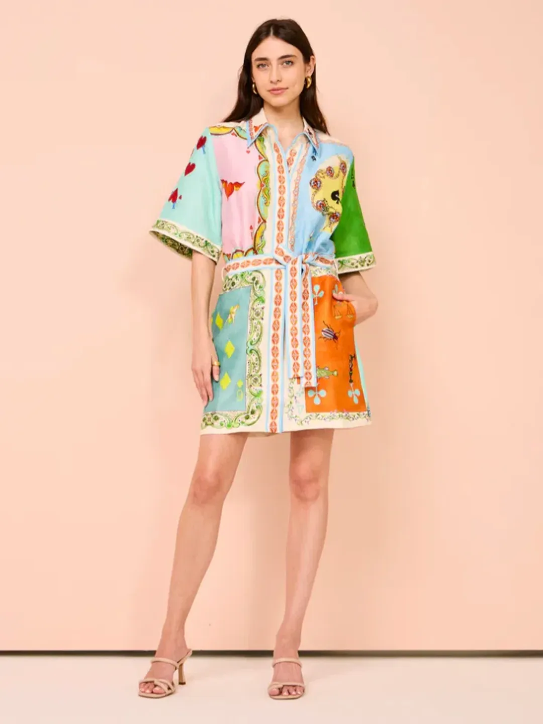 Alemais Rummy Mini Dress In Multi Size 16 for rent on The Volte - main image