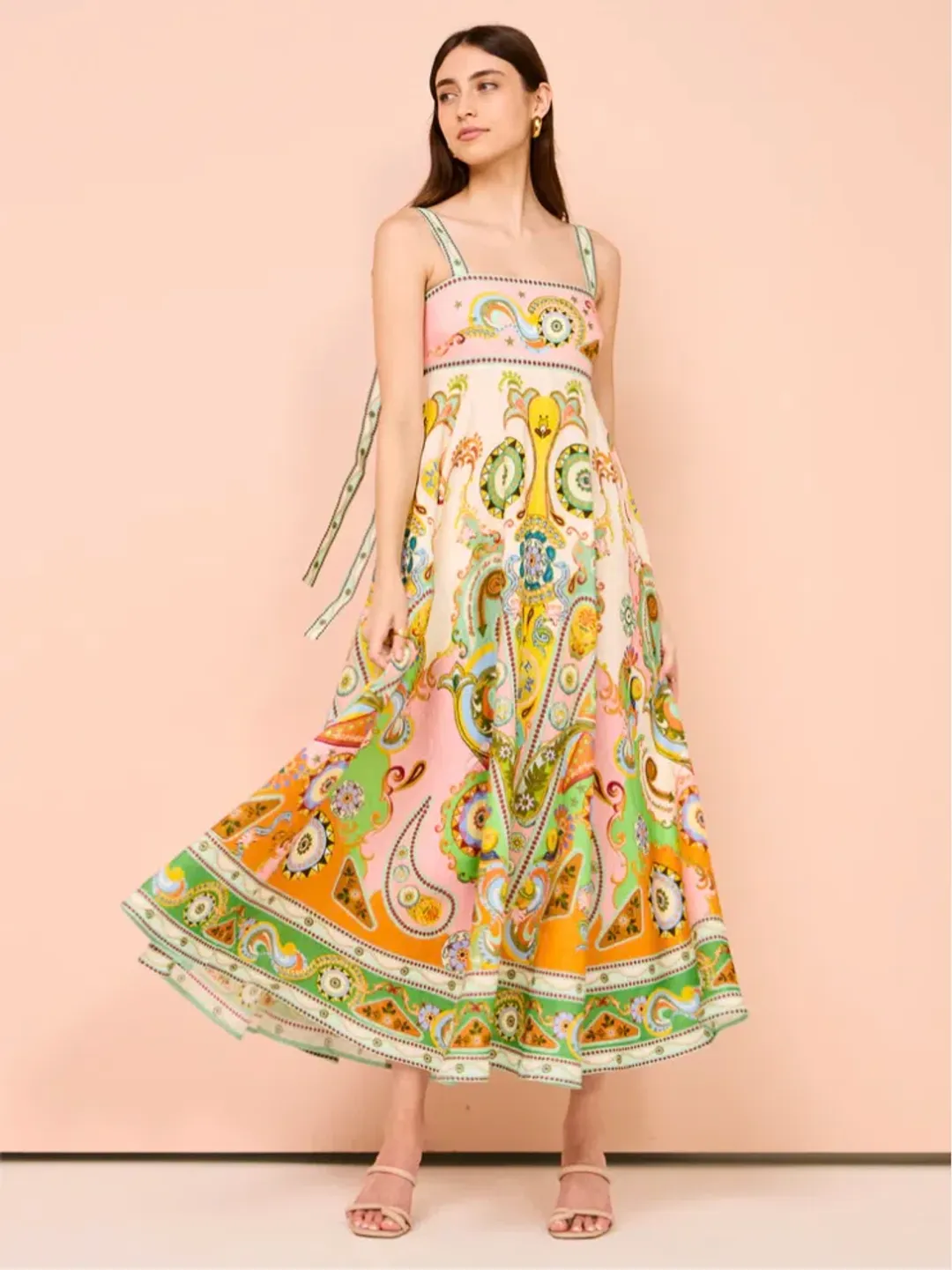 Alemais Pinball Sundress Multi Size 10 for rent on The Volte - main image