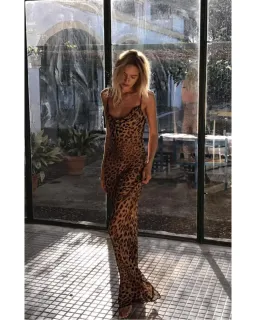 Rat & Boa Valentina Dress Leopard Print Size Small / AU 8 for rent on The Volte - image 2