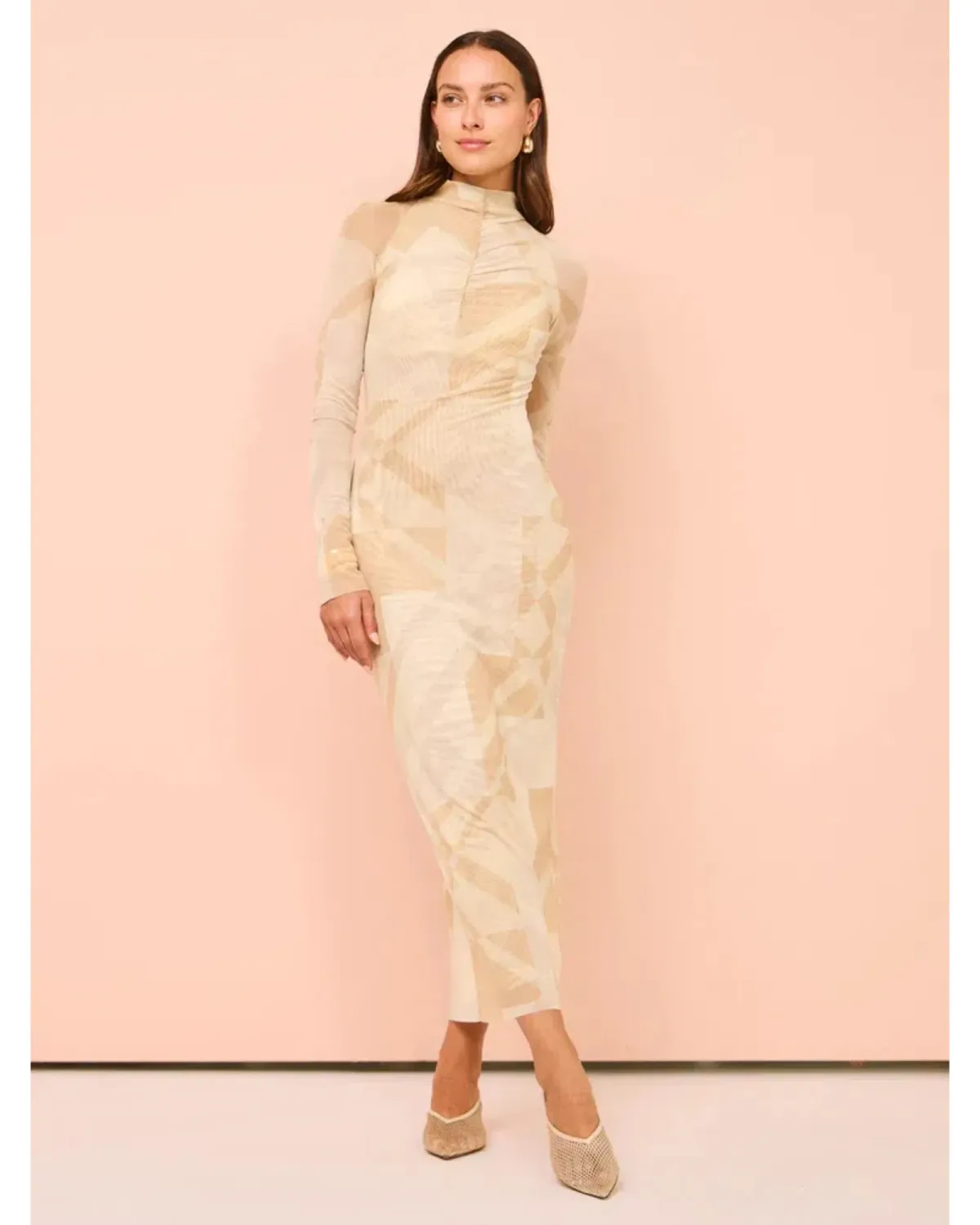 Camilla and Marc Esra Dress in Escra Print Size AU 6 for rent on The Volte - main image