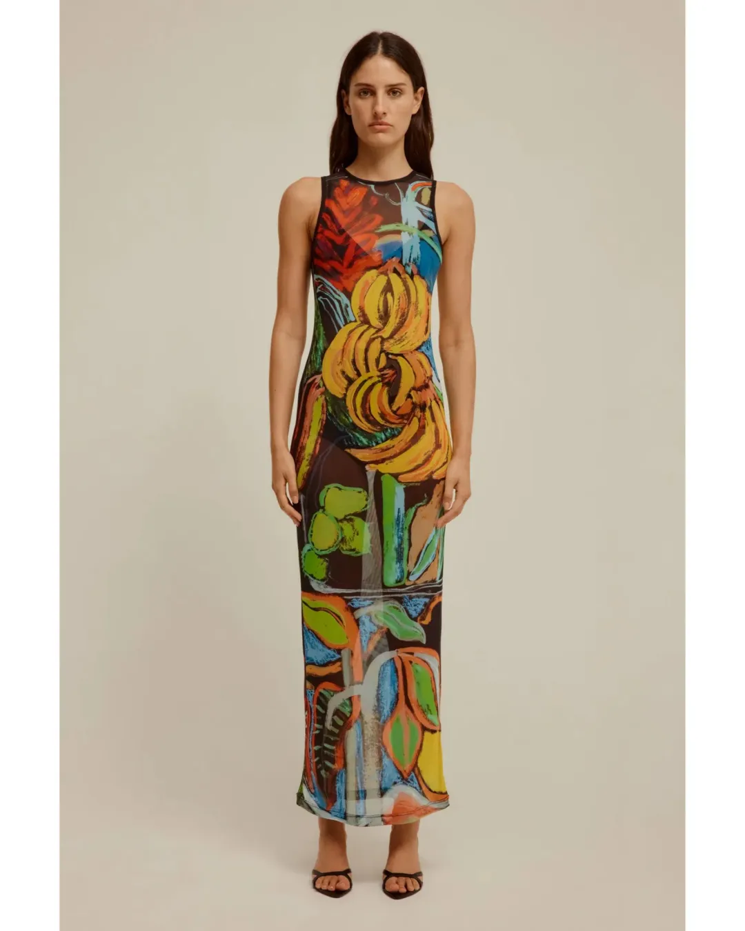Venroy Mesh Tank Dress in Multi Size AU 10  for rent on The Volte - main image