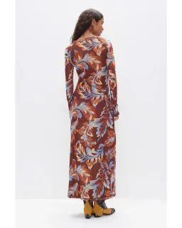 Ownley Carla Dress Retro Leaf Size AU 10  for rent on The Volte - image 2