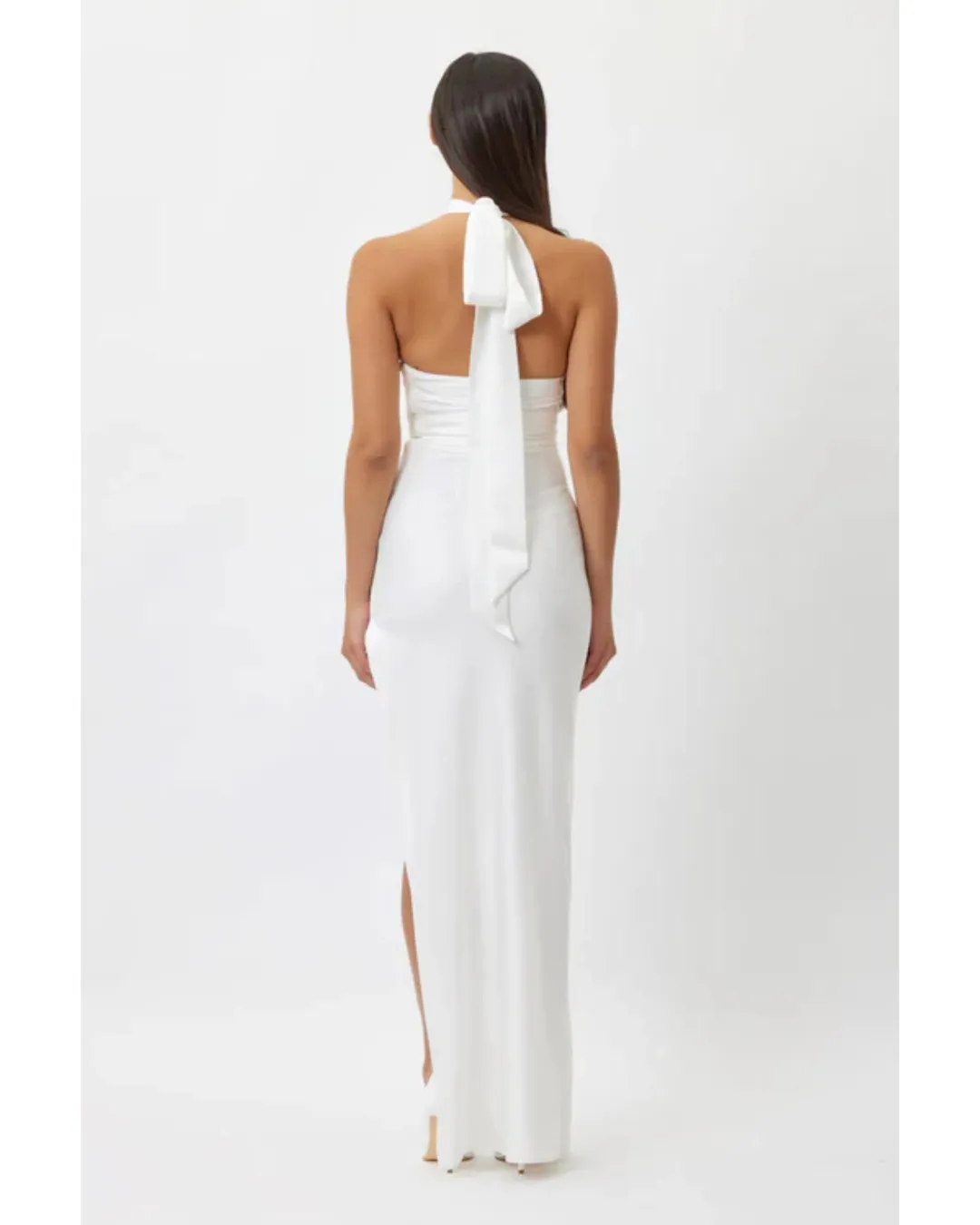 Bianca & Bridgett Gigi Maxi Dress White Size AU 12 for rent on The Volte - main image
