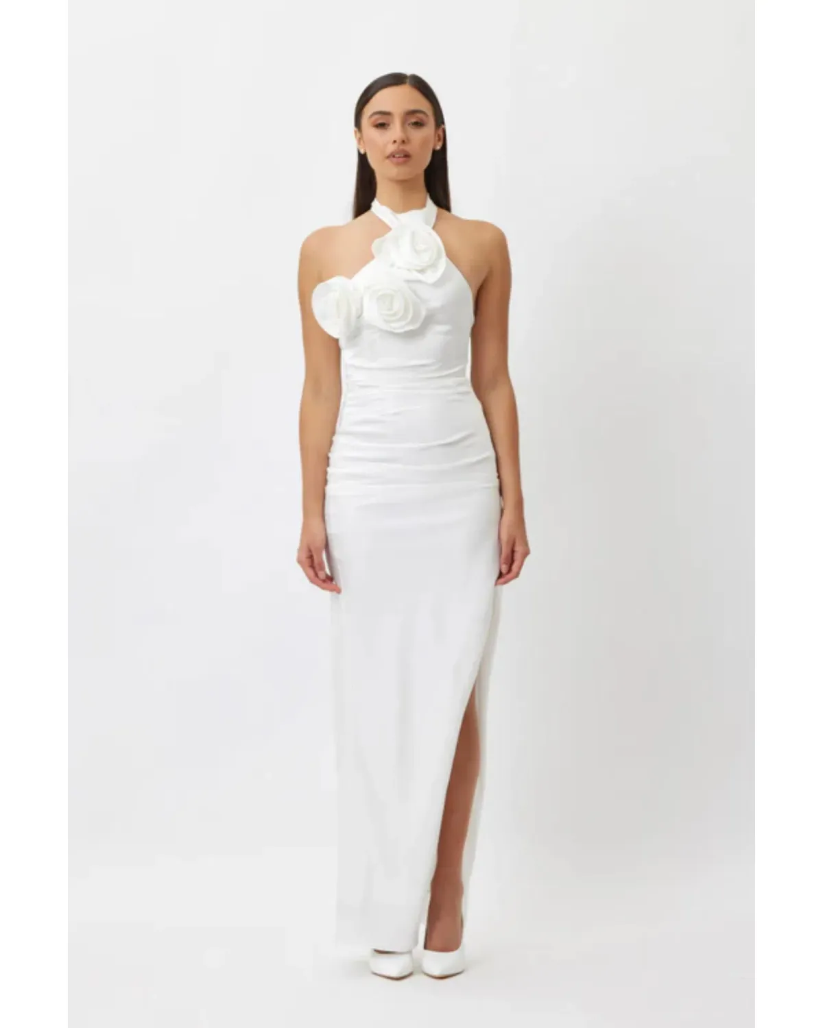 Bianca & Bridgett Gigi Maxi Dress White Size AU 12 for rent on The Volte - main image