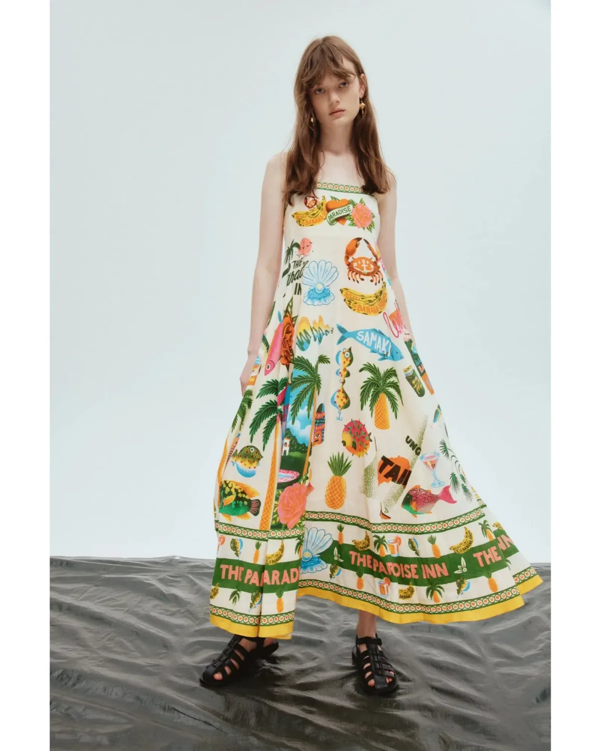 Alemais Paradiso Sundress Print Size AU 8 for rent on The Volte - main image