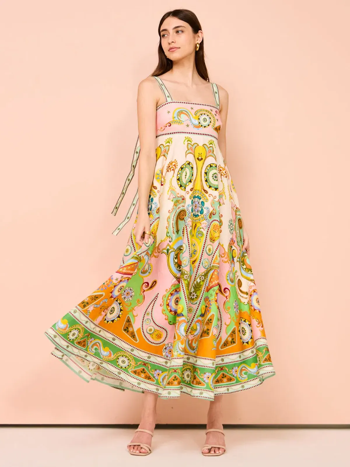 Alemais Pinball Sundress Multi Size 10  for rent on The Volte - main image