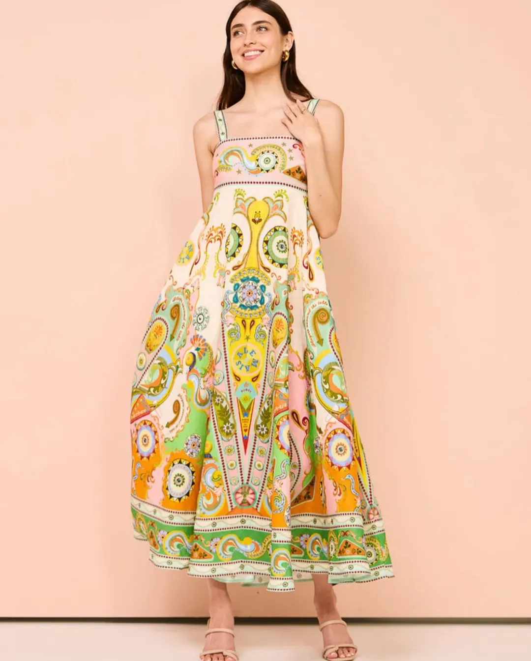 Alemais Pinball Sundress Multi Size 10  for rent on The Volte - main image