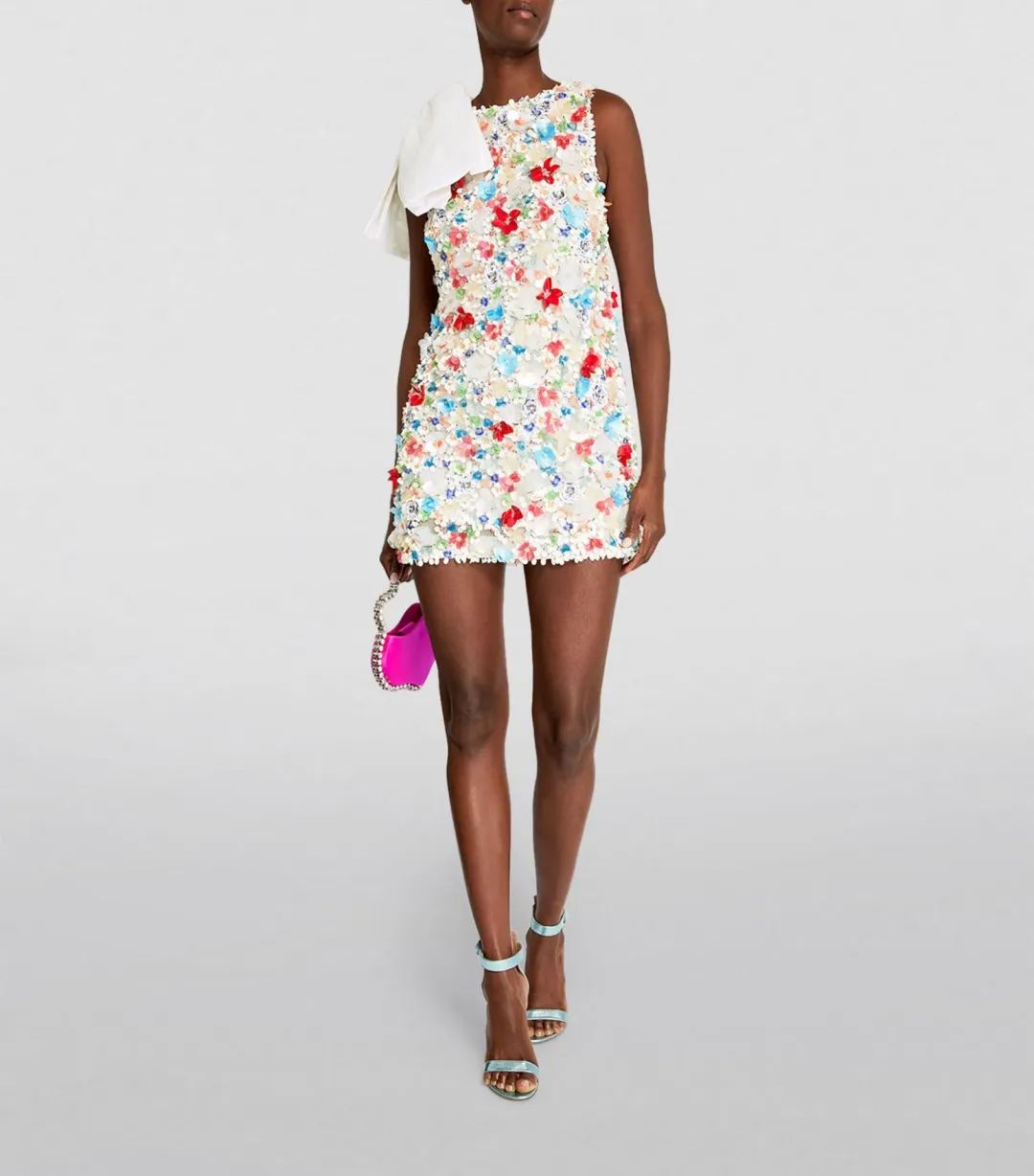 Rachel Gilbert Koko Mini Dress Beaded Multi Size 12 for rent on The Volte - main image