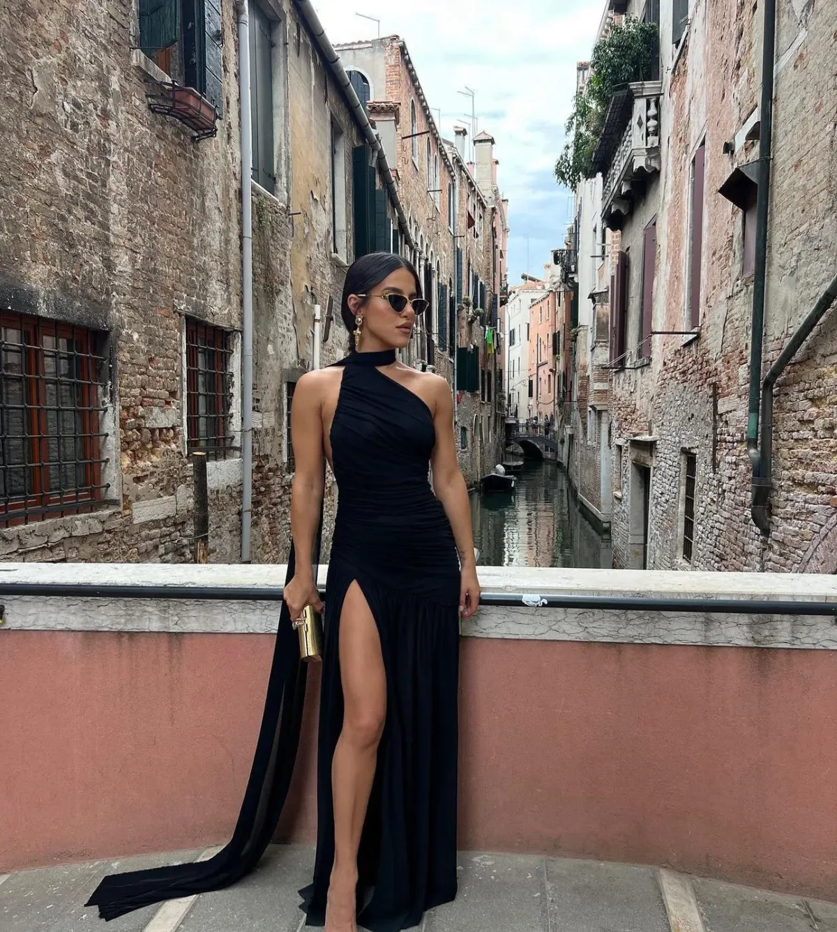 Effie Kats Venezia Gown Black Size XS / AU 6 for rent on The Volte - main image