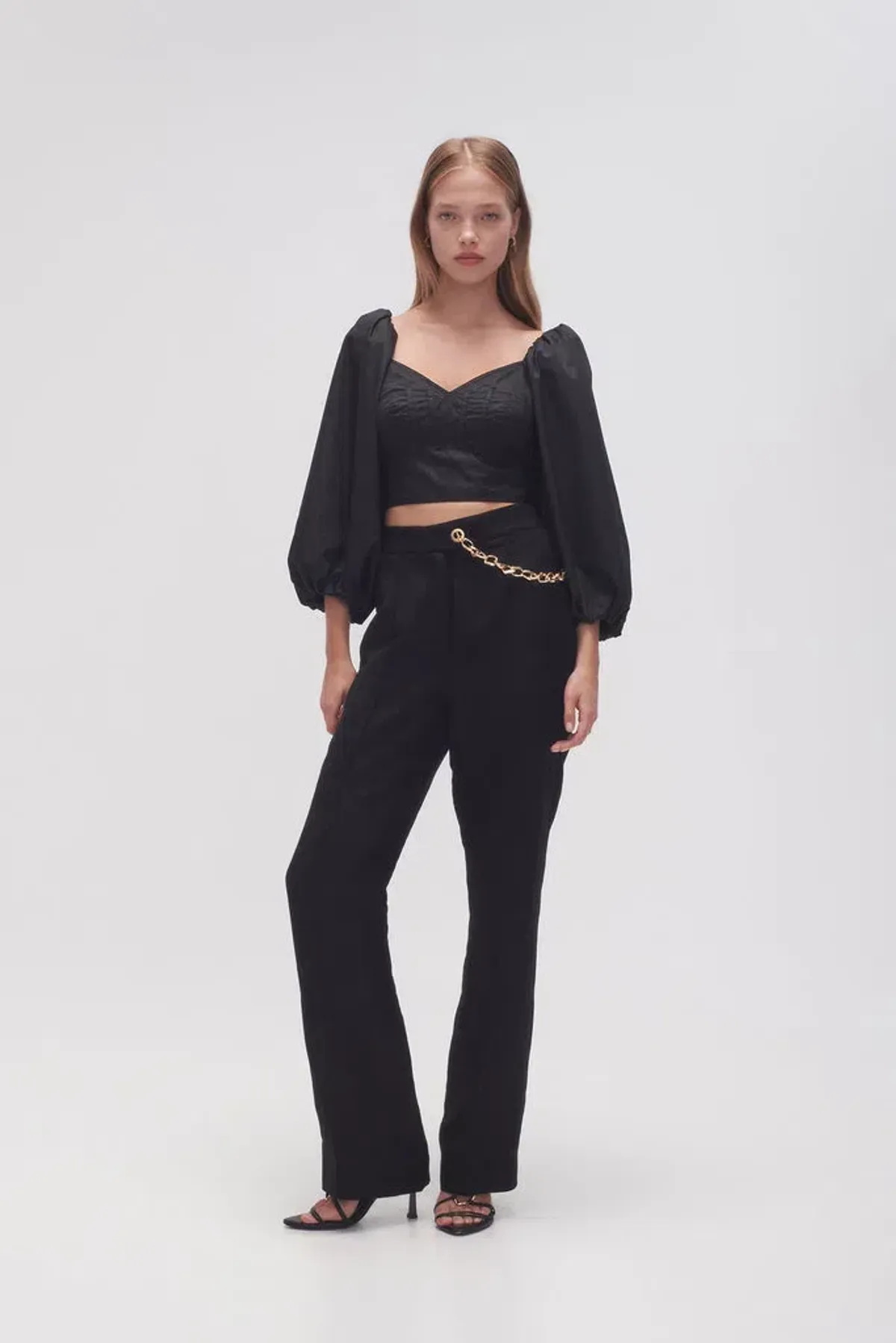 Aje Hester Corsetted Top Black Size 10 for rent on The Volte - main image