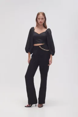 Aje Hester Corsetted Top Black Size 10 for rent on The Volte - image 1