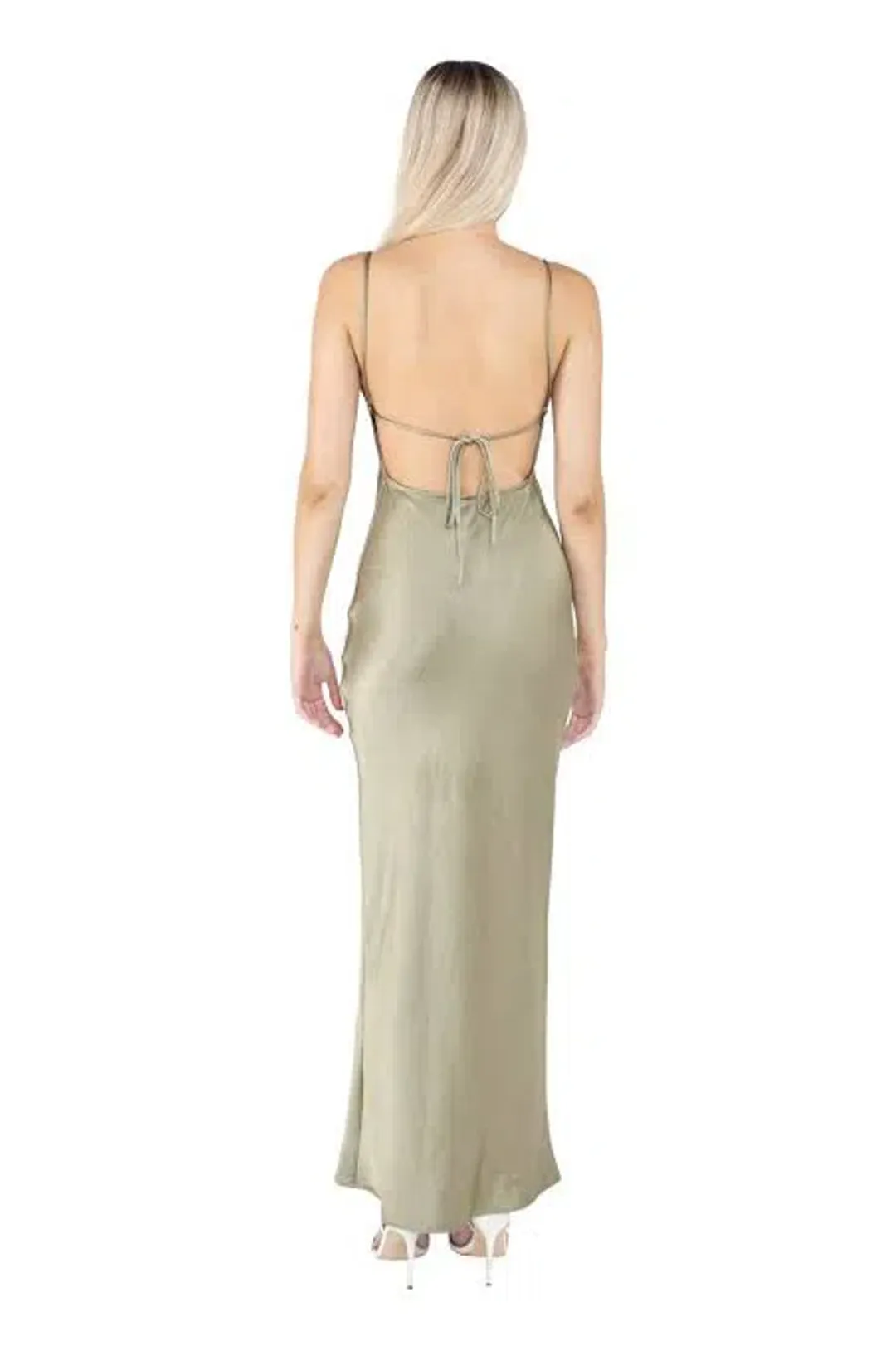 Bec & Bridge The Dreamer Tie Maxi Dress Green Size 6 for rent on The Volte - main image