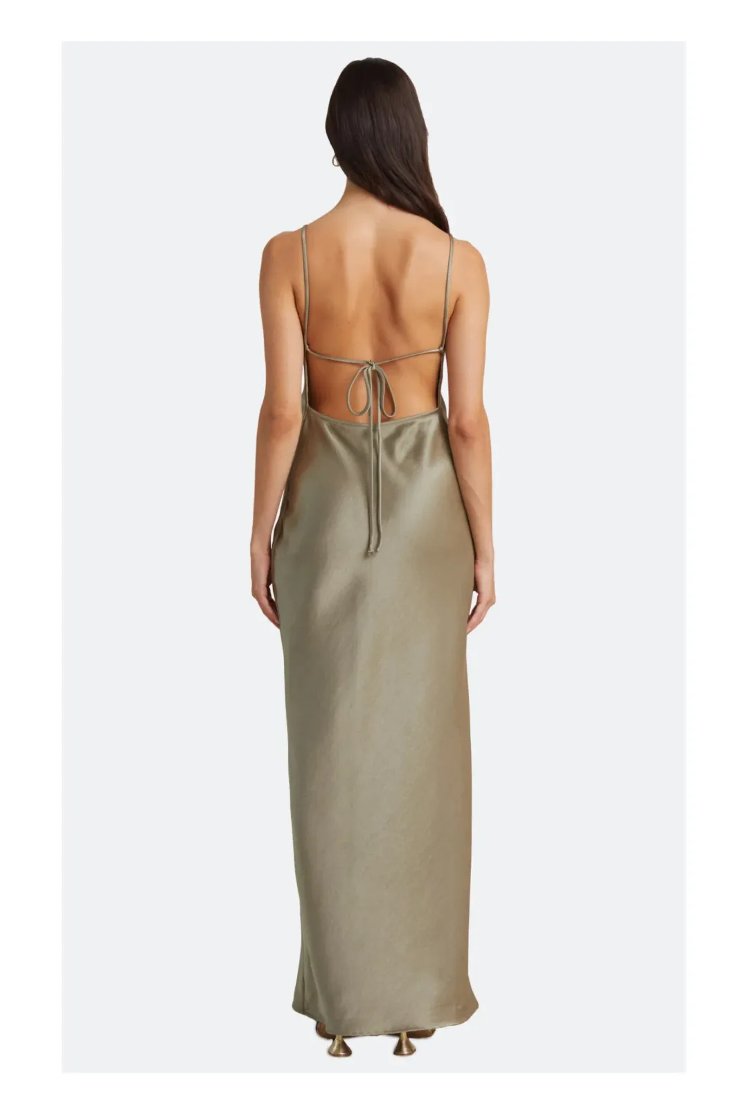 Bec & Bridge The Dreamer Tie Maxi Dress Green Size 6 for rent on The Volte - main image