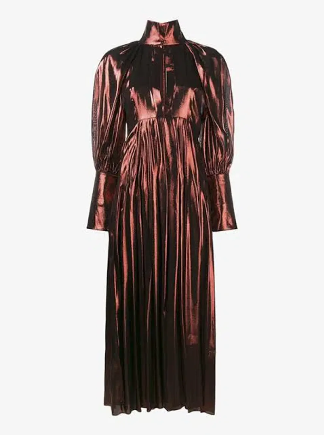 Ellery Red Silk Blend Lamé Dress Red Size 6 for rent on The Volte - main image