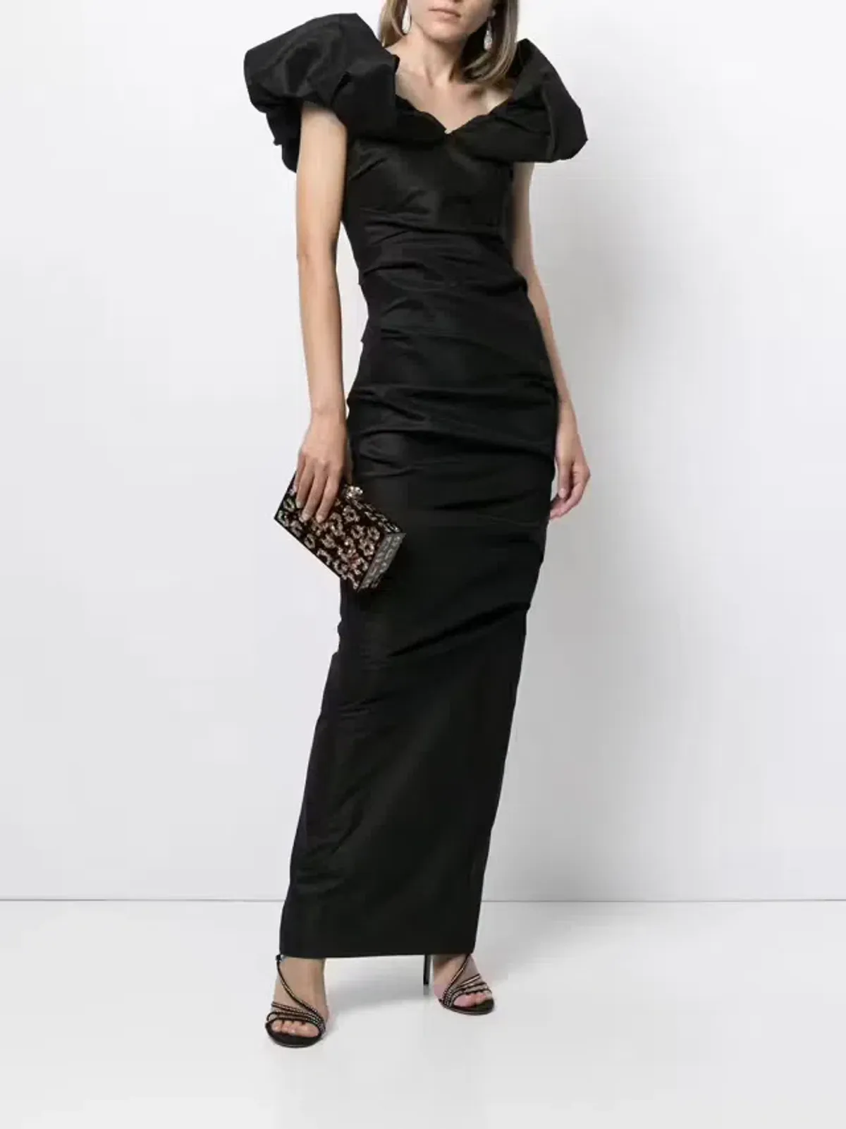 Rachel Gilbert Frey Gown Black Size 6 for rent on The Volte - main image