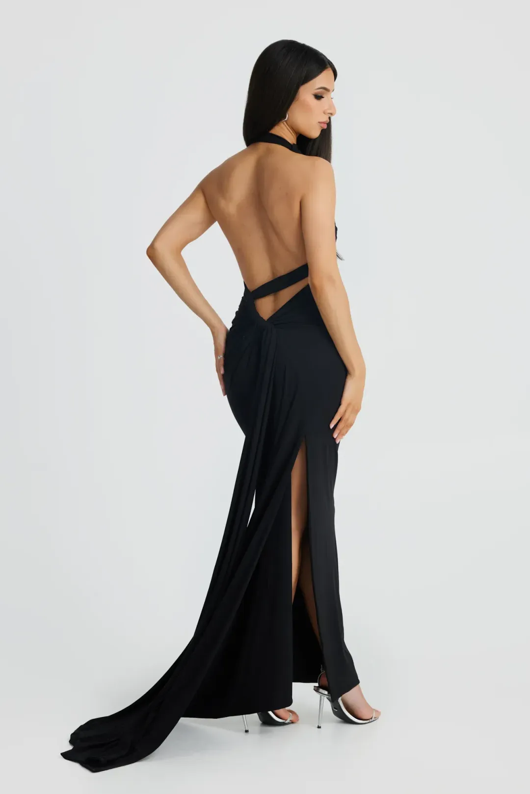 Melani the Label Ivana Multi Way Gown Black Size 8 for rent on The Volte - main image