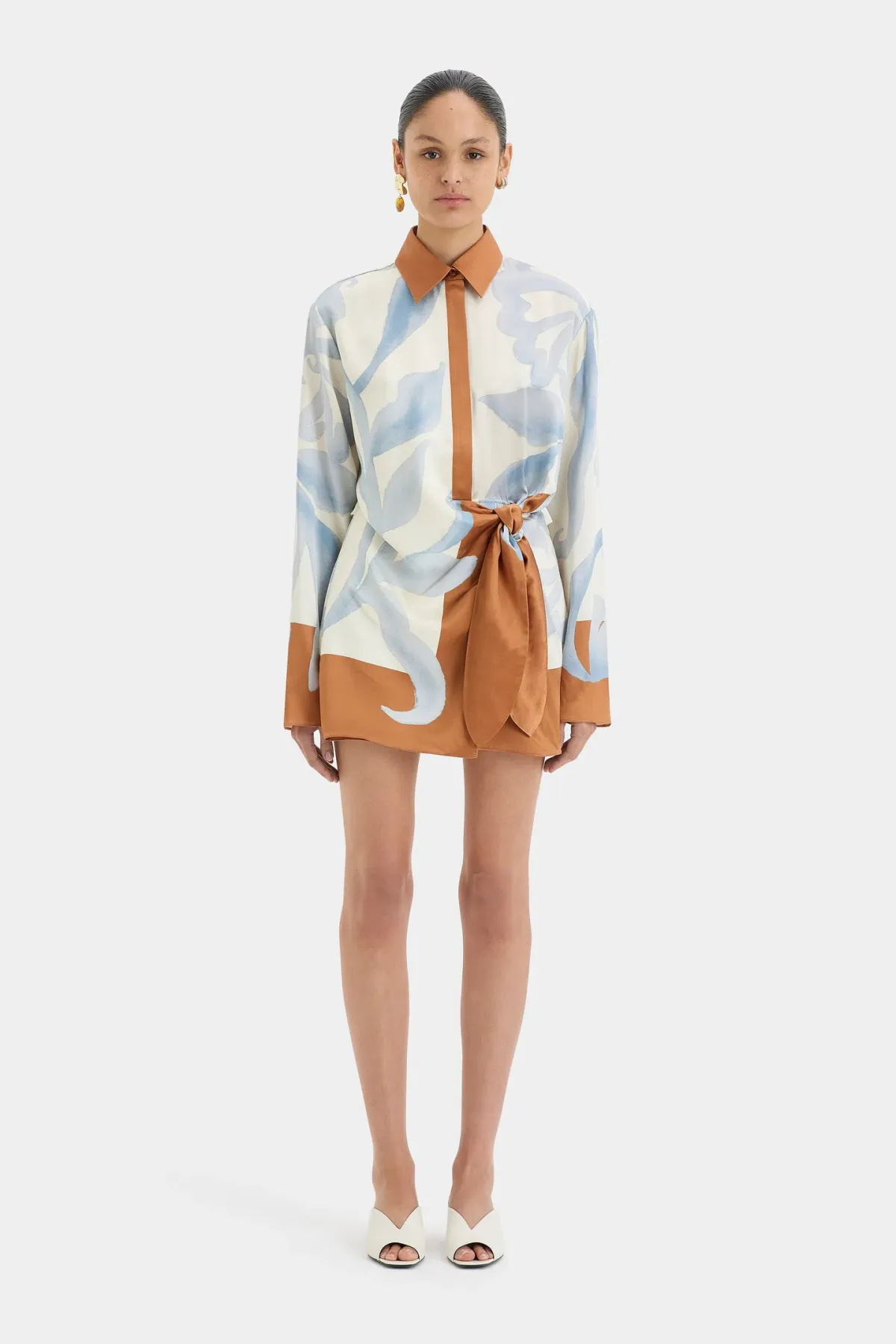 Sir the Label Sorrento Shirt Dress Scarpia Print Size 12 for rent on The Volte - main image