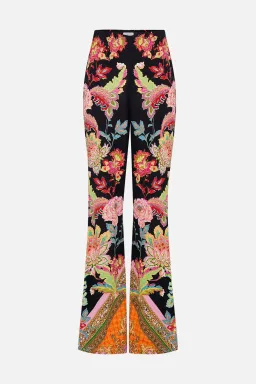 Camilla Sundowners In Sicily Fitted Jersey Shirt & Flare Pant Set Multi Floral Size S / AU 10 for rent on The Volte - image 6