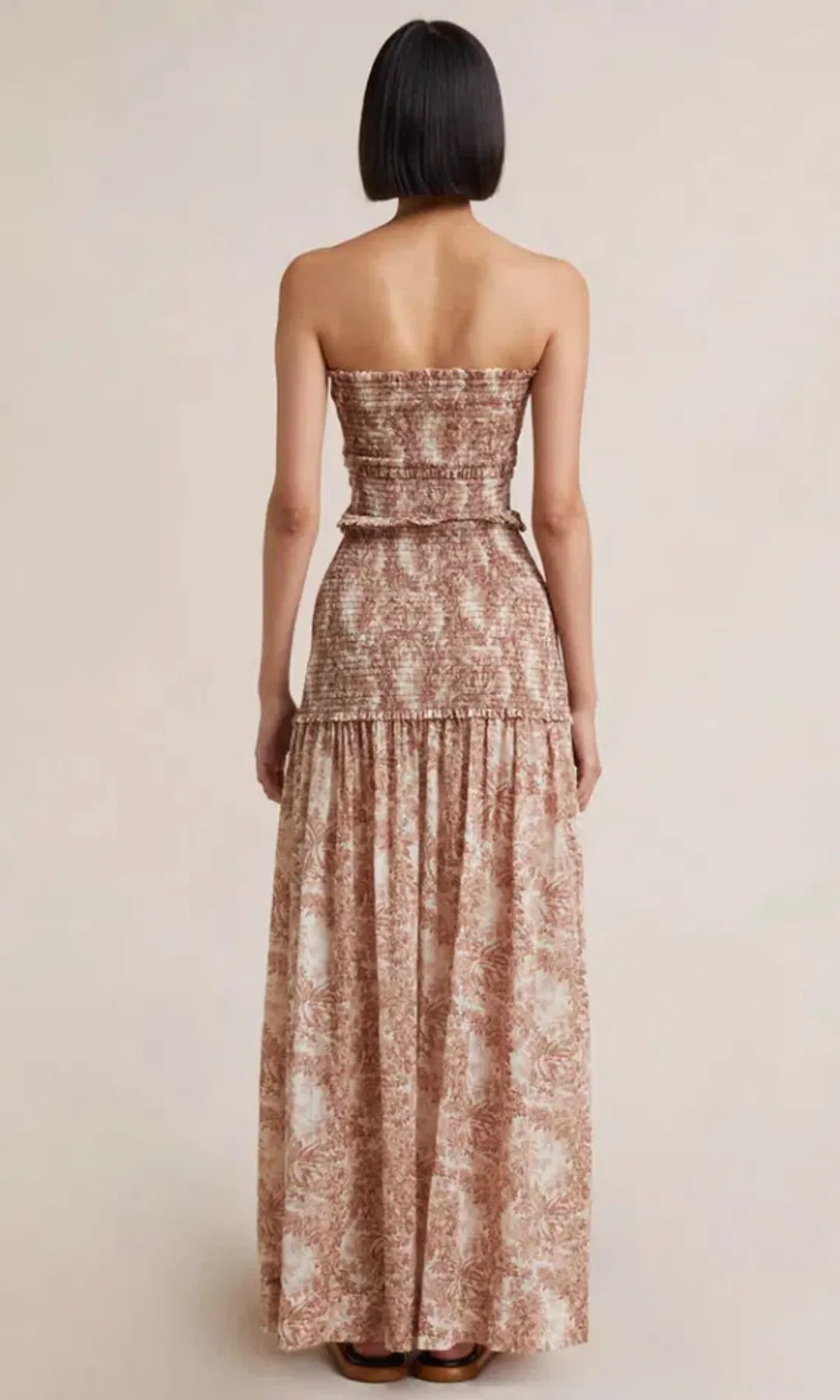 Bec & Bridge Gloria Maxi Dress in Brown Size 10 for rent on The Volte - main image