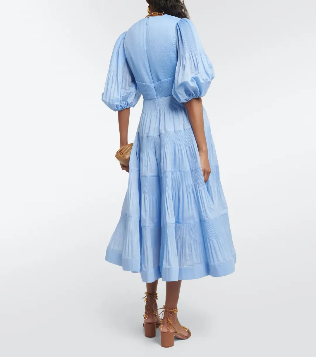 Zimmermann Pleated Midi Dress Jacaranda Size 2 / AU 12 for rent on The Volte - main image