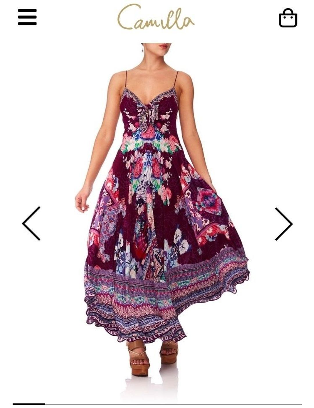 Camilla Little Osaka Girl Tie Front Dress for rent on The Volte - main image